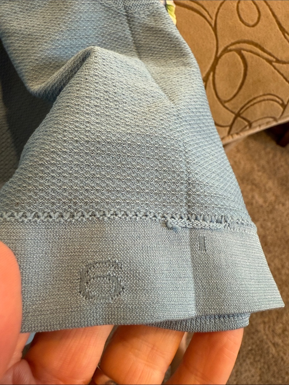 Lululemon Light Blue Swiftly Racerback Tank Top Aloha Size 6 - Picture 8 of 9